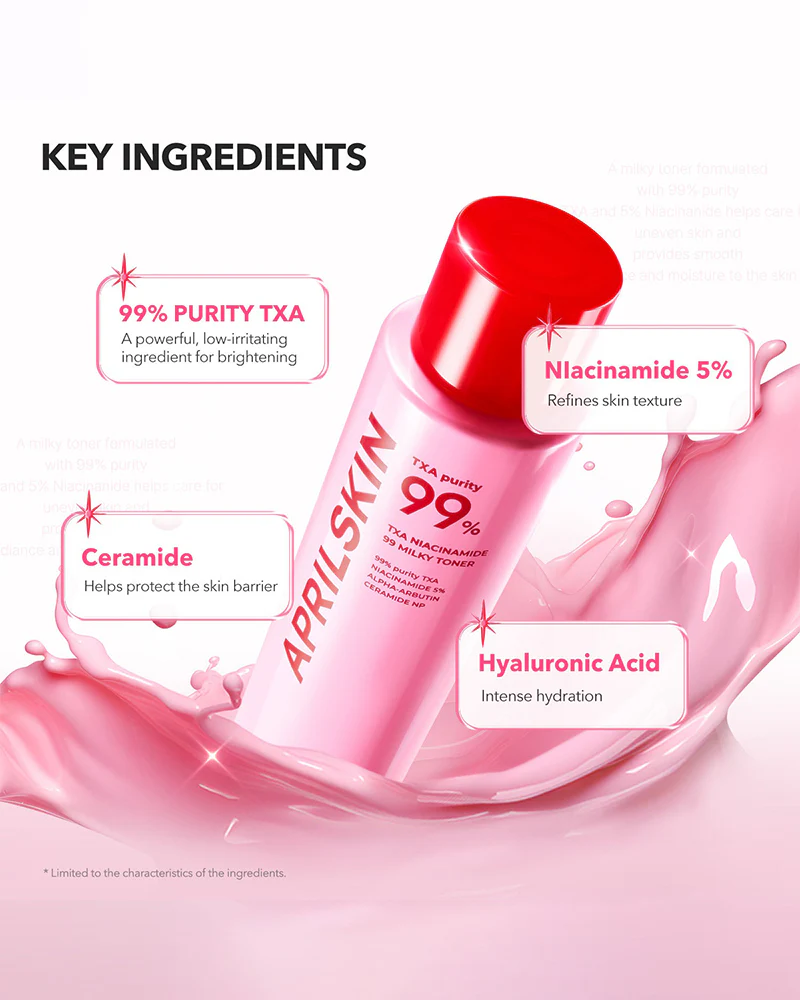 APRILSKIN TXA Niacinamide Toning Shot 99 Milky Toner - Image 6