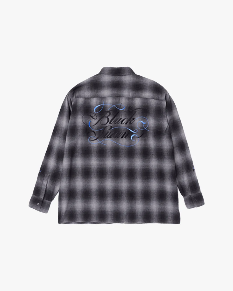 BTS Black Swan Flannel Shirt 01 (Gray) - Image 4