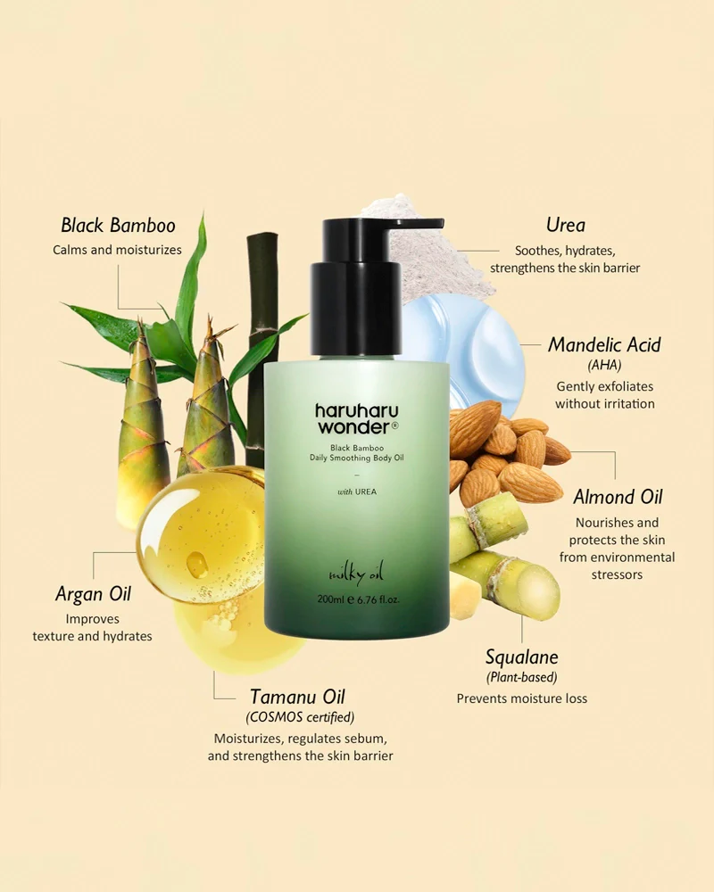 haruharu wonder Black Bamboo Daily Smoothing Body Oil - Image 7