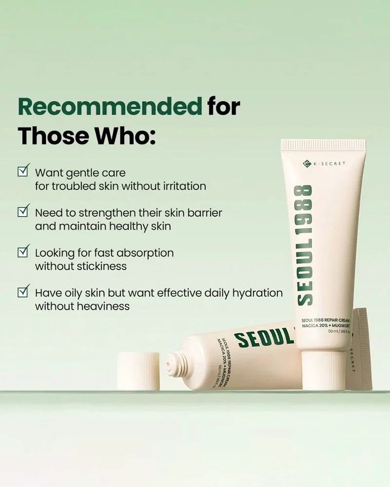K-SECRET SEOUL 1988 Repair Cream: Niacin 20% + Mugwort - Image 6