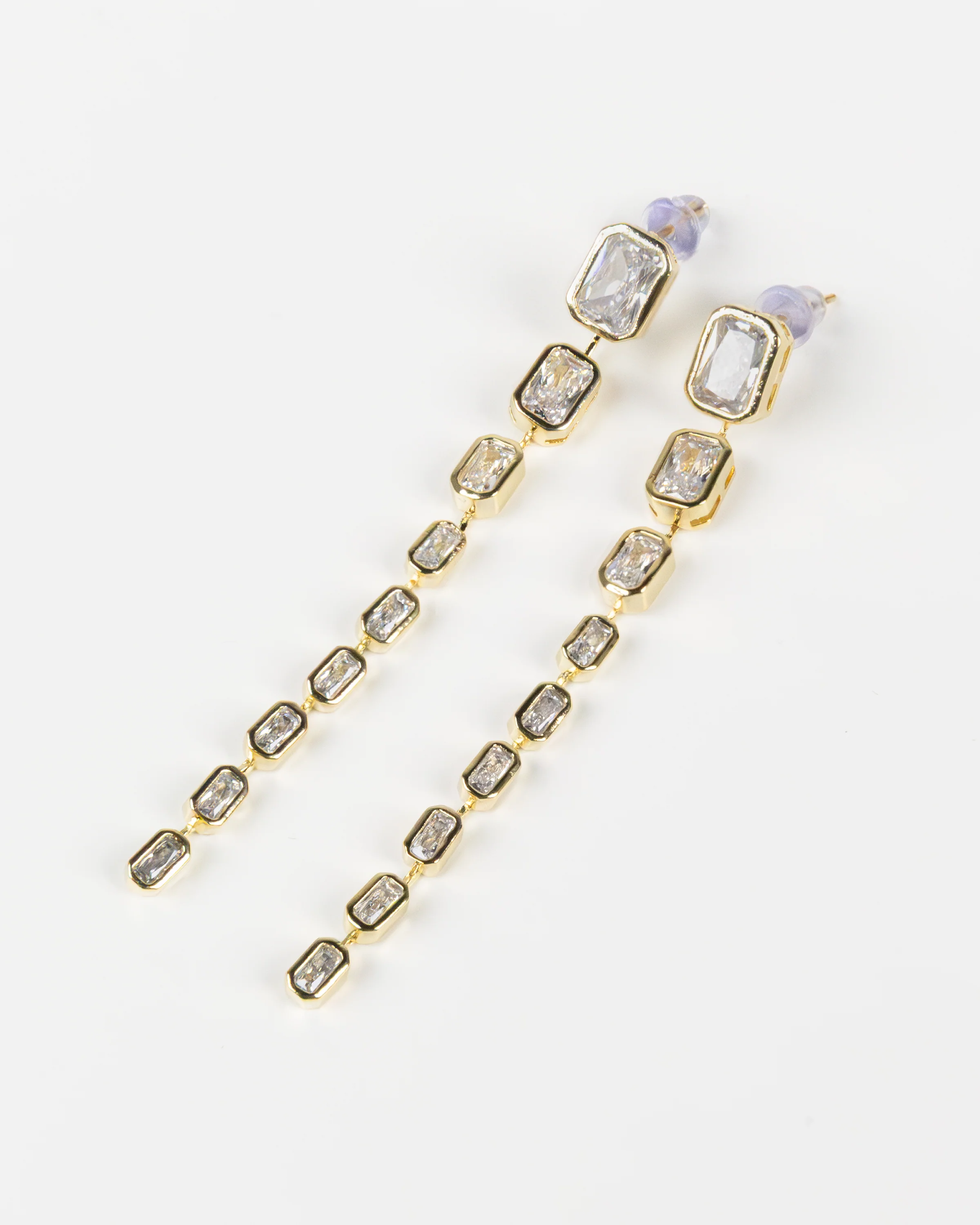 NYU NYU Crystal Cascade Drop Earrings - Image 2