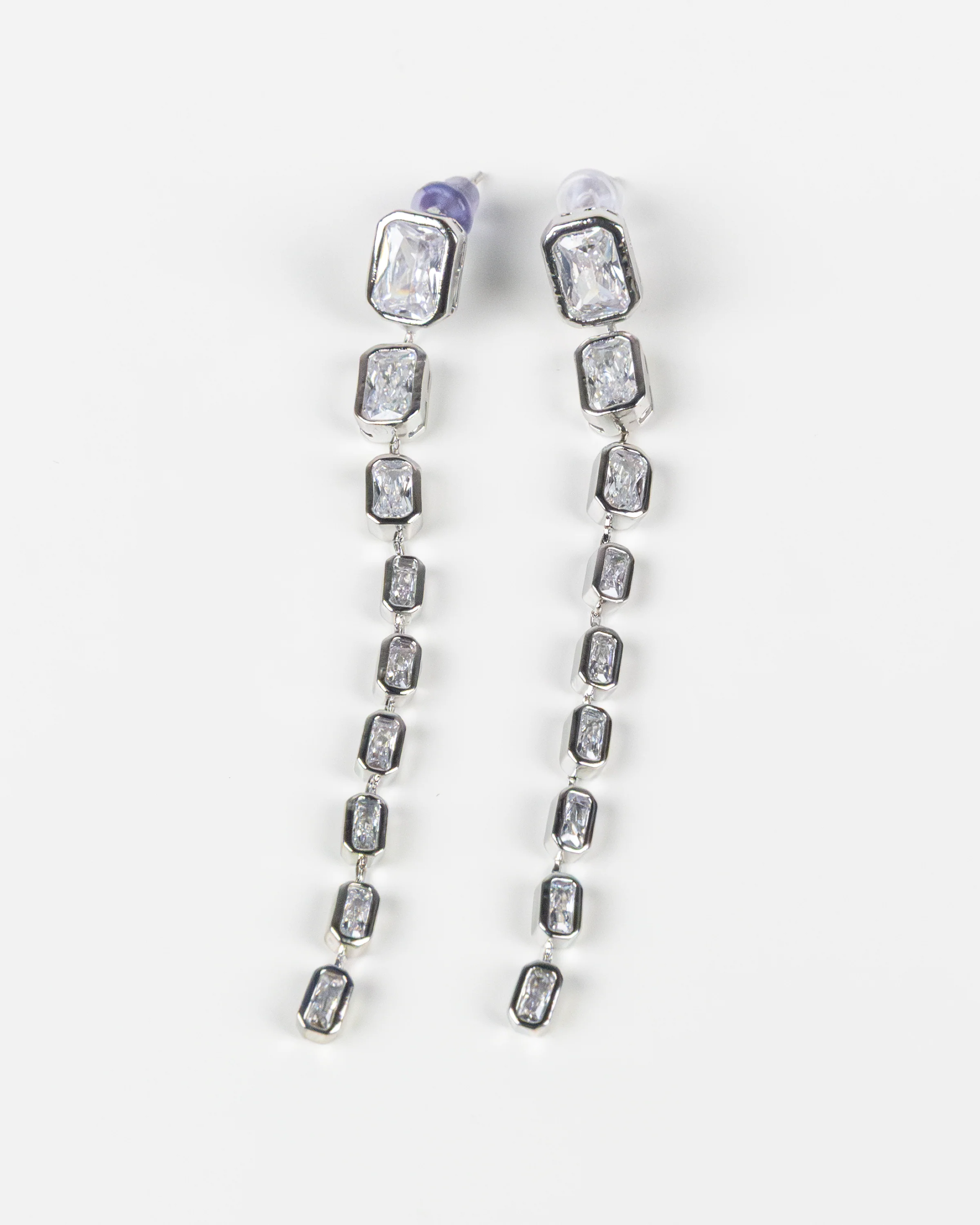 NYU NYU Crystal Cascade Drop Earrings - Image 4