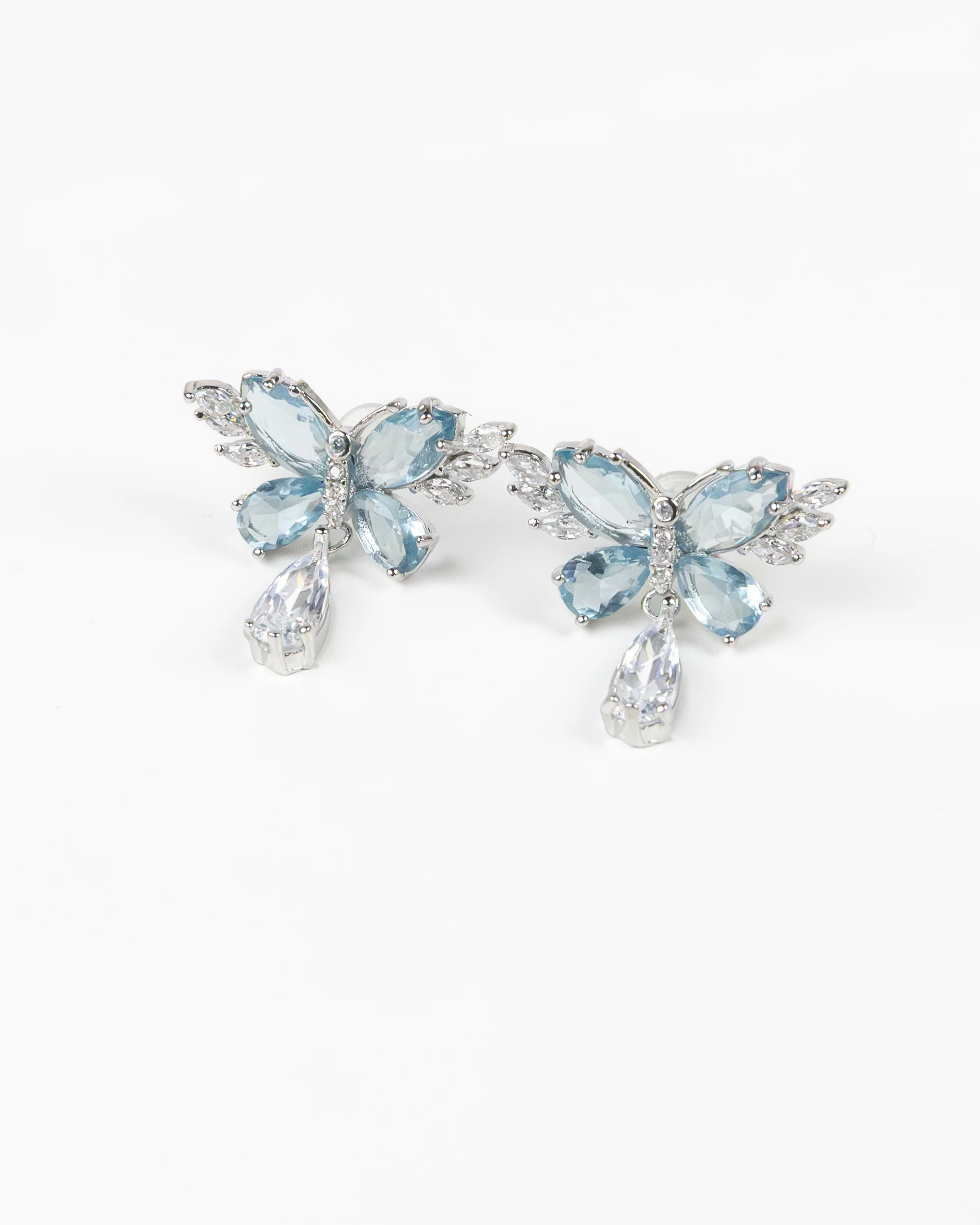 NYU NYU Crystal Wing Drop Earrings - Image 3