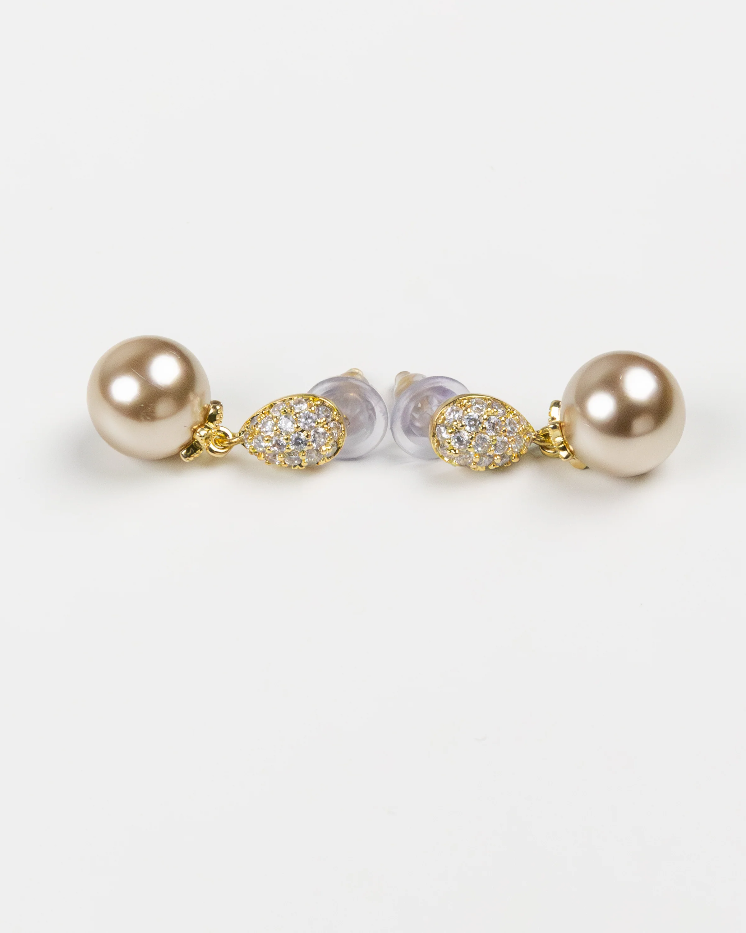 NYU NYU Golden Sprinkle Pearl Drop Earrings - Image 2