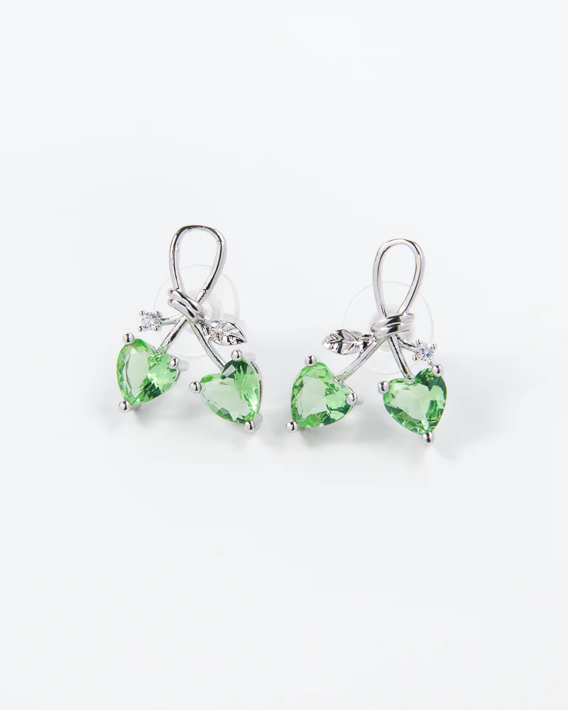 NYU NYU Lush Vine Heart Earrings - Image 2