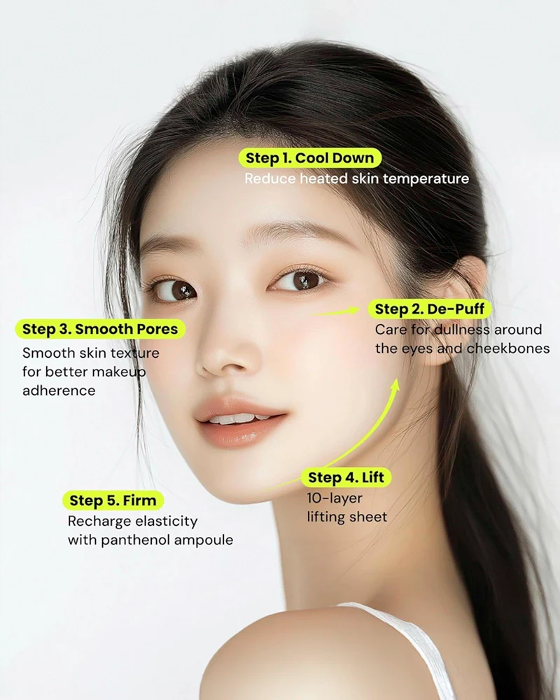 PO:DL Red Bean Panthenol Coolfit Gelfting Mask - Image 3
