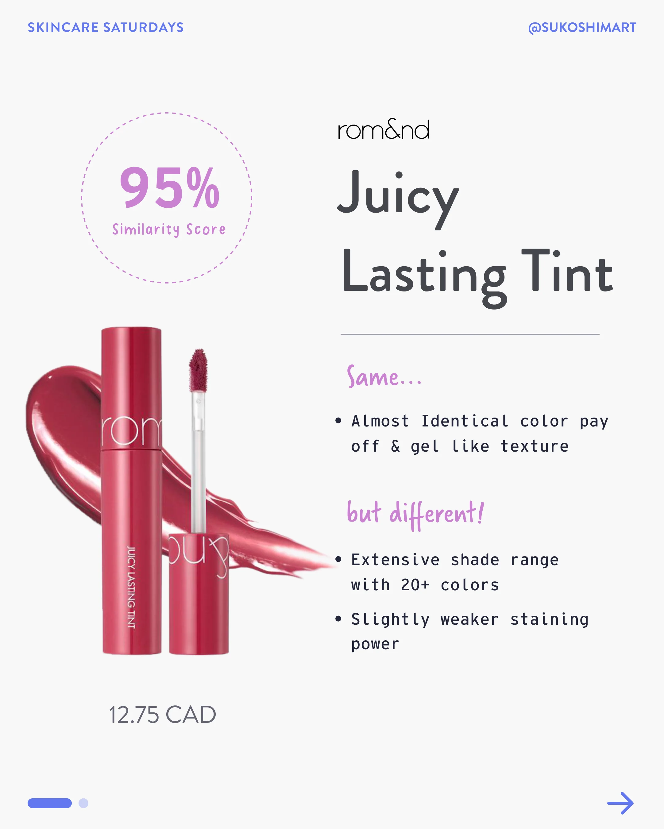 rom&nd Juicy Lasting Tint: Sparkling Juicy - Image 9