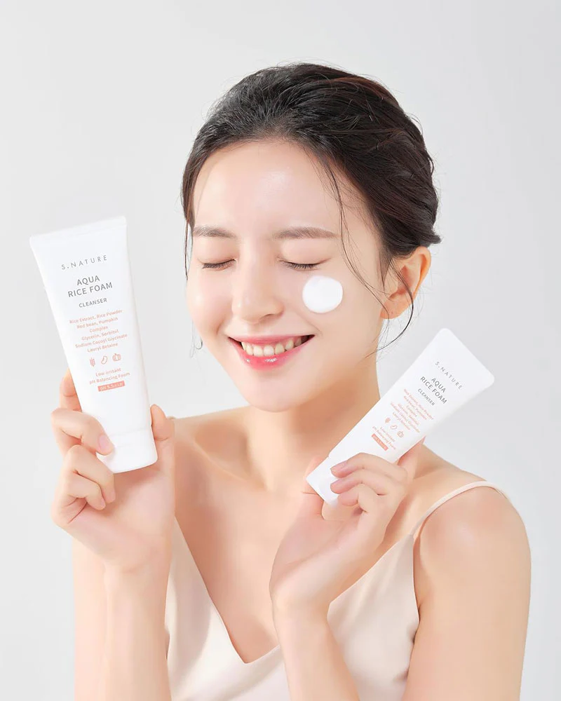 S.NATURE Aqua Rice Foam Cleanser - Image 3