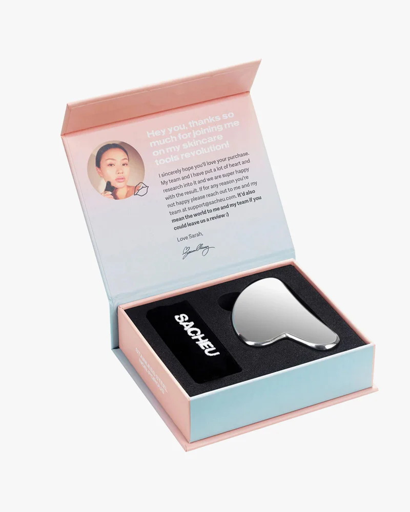 SACHEU Stainless Steel Facial Gua Sha - Image 2