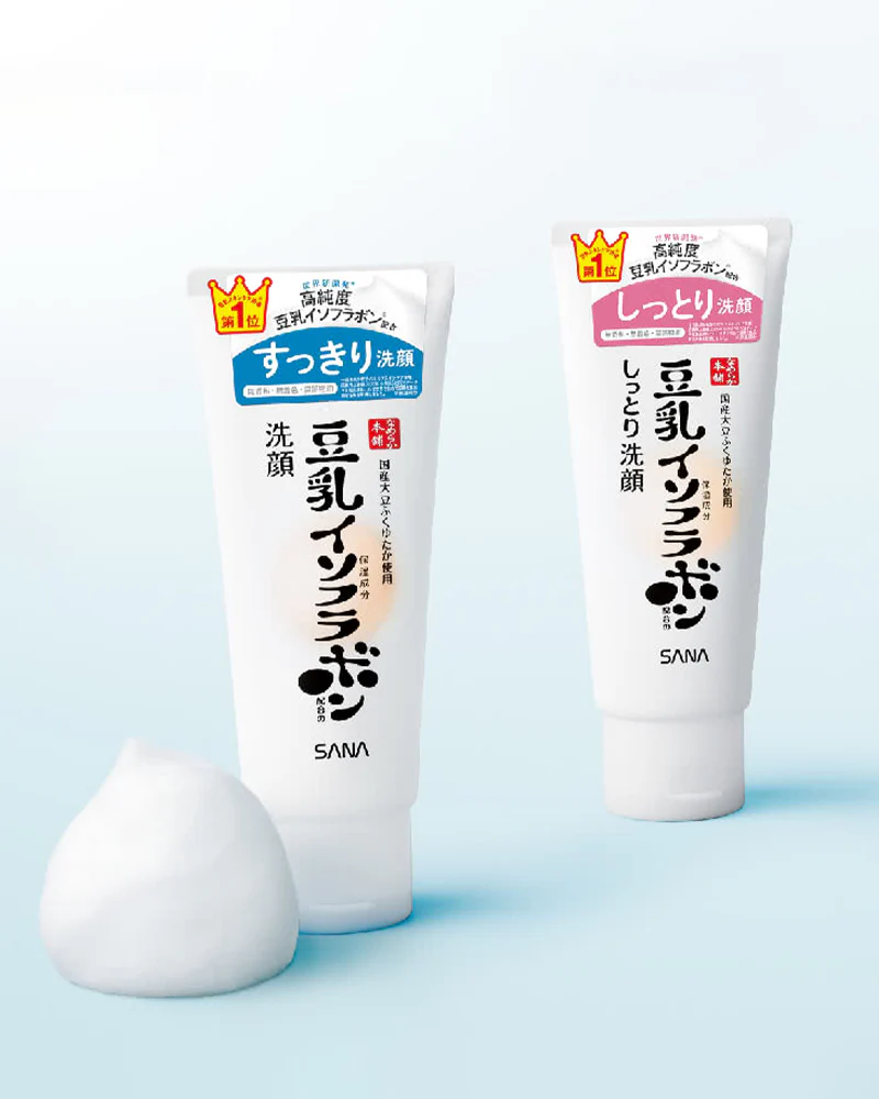SANA Nameraka Cleansing Moist Facial Wash - Image 3