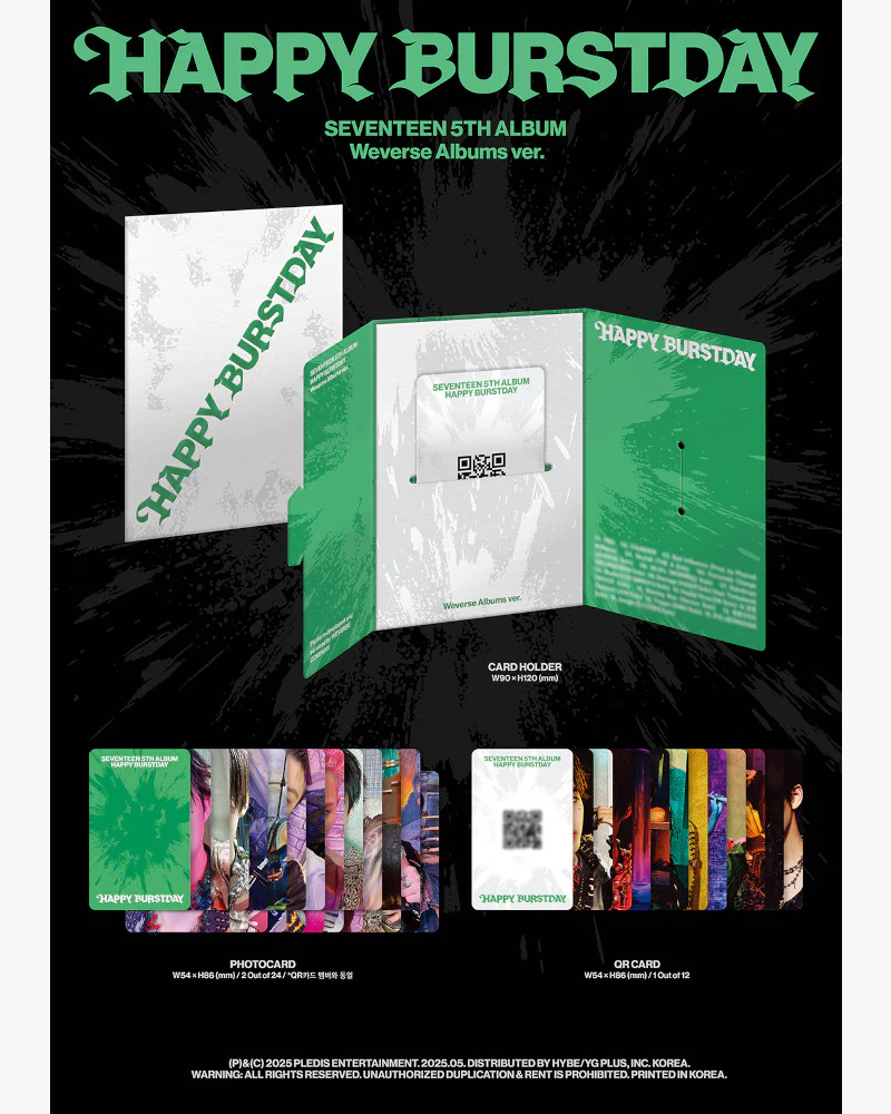 SEVENTEEN - 5th Album ‘HAPPY BURSTDAY’ (Weverse Albums ver.) - Image 2