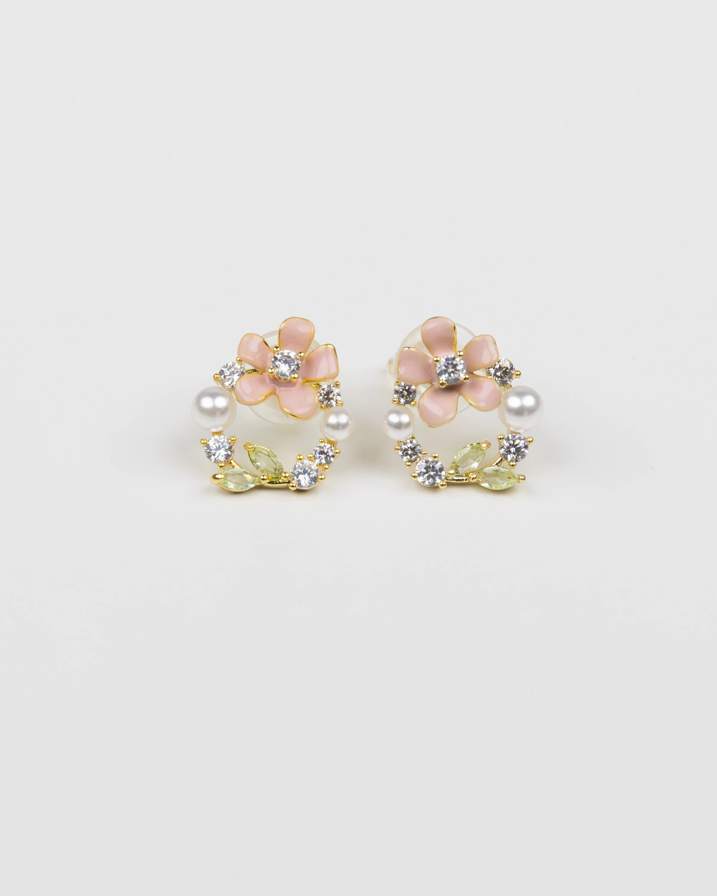 SUKOSHI Cherry Blossom Pearl Wreath Studs - Image 2
