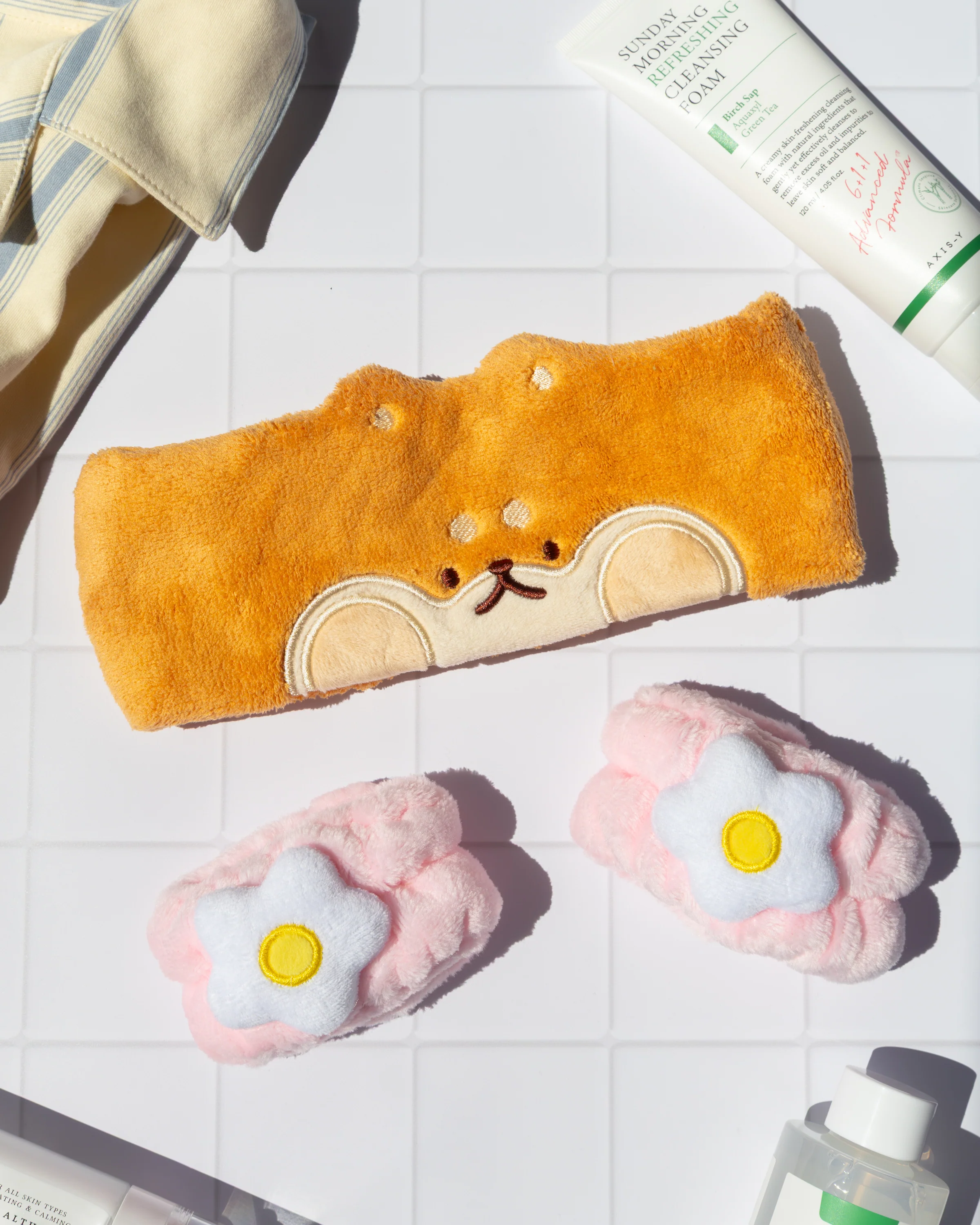 SUKOSHI MO Face Wash Headband and Wristbands Set - Image 2
