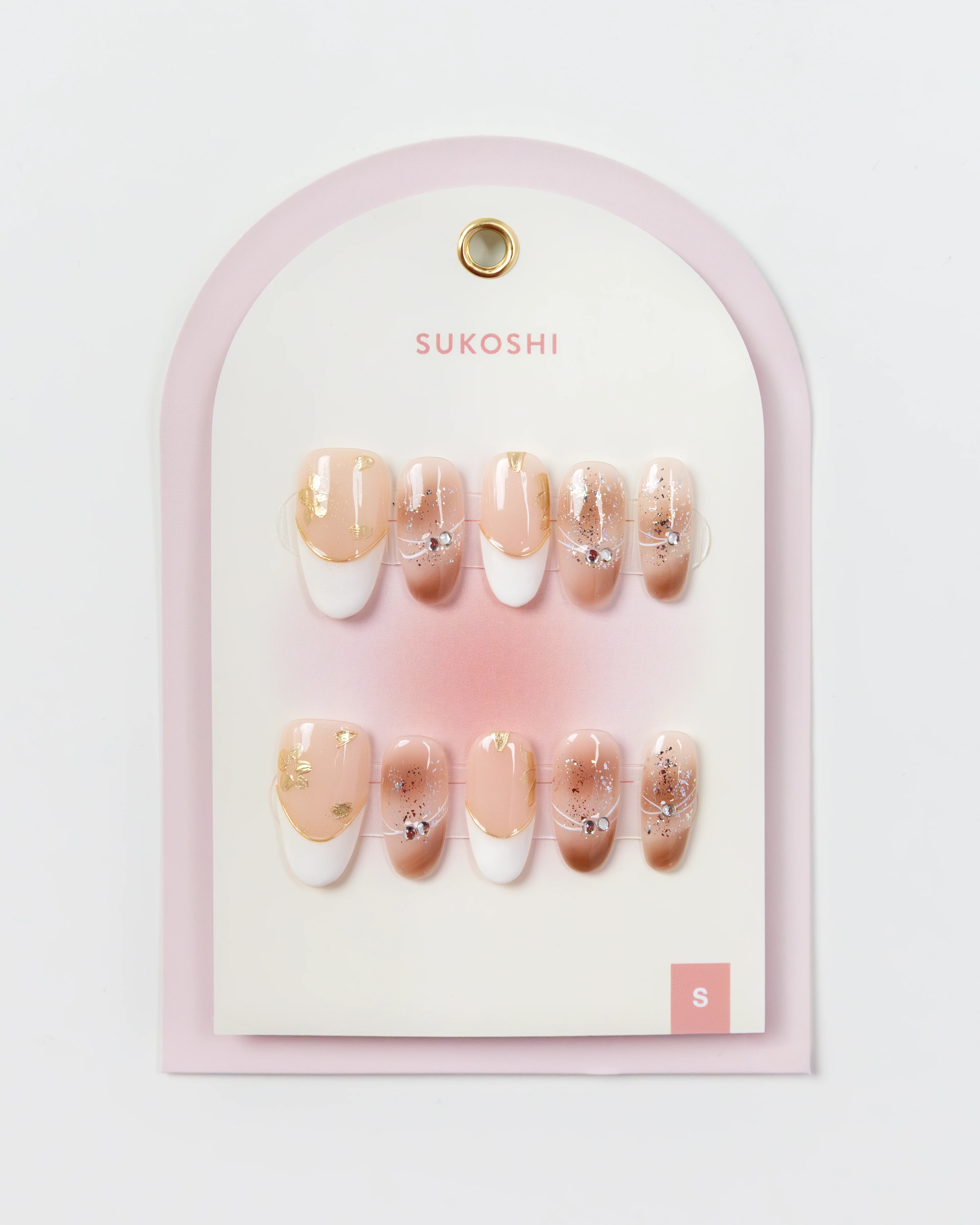 SUKOSHI Handmade Press-On Nails Autumn Leaves - Image 2