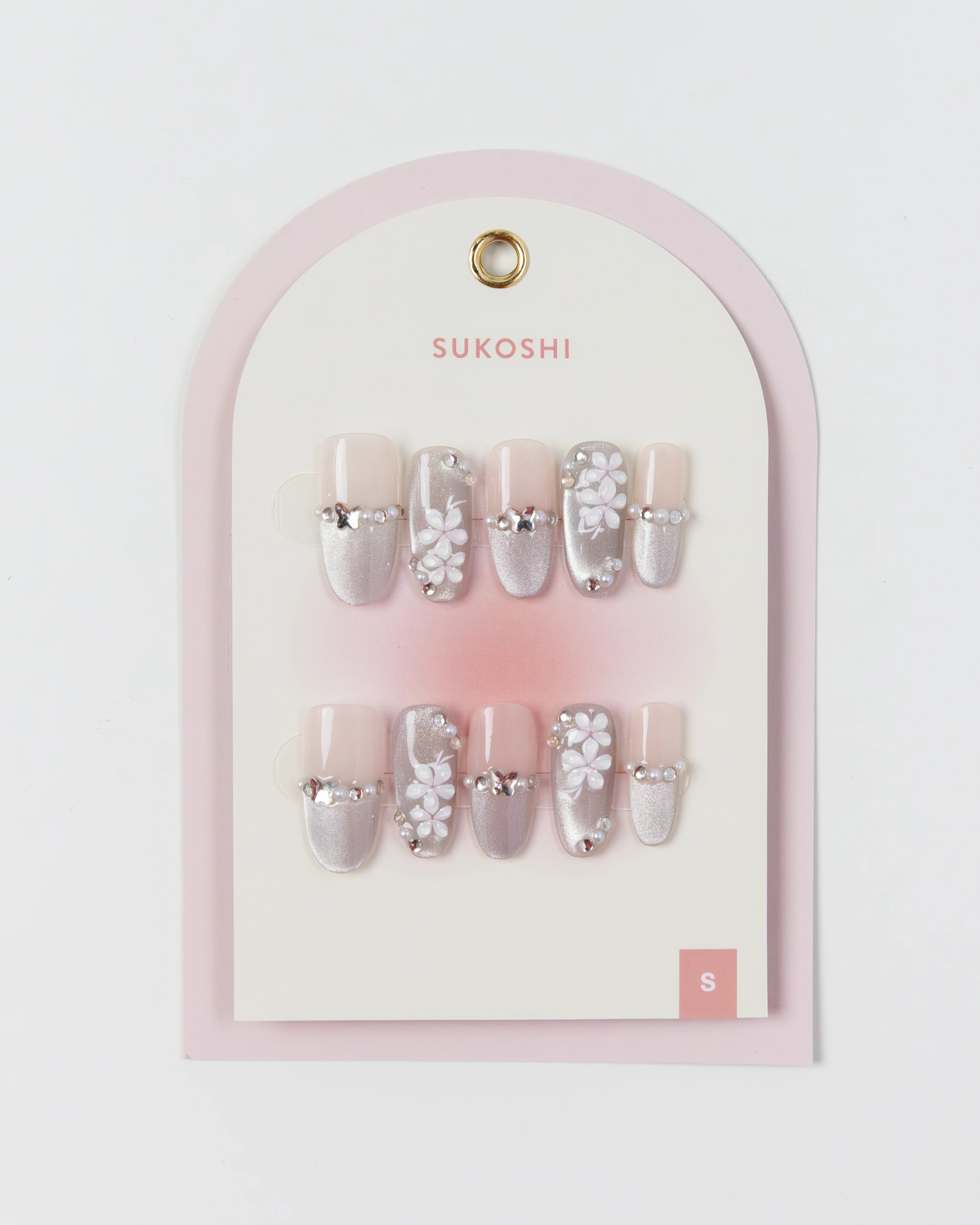 SUKOSHI Handmade Press-On Nails Garden Mist - Image 2