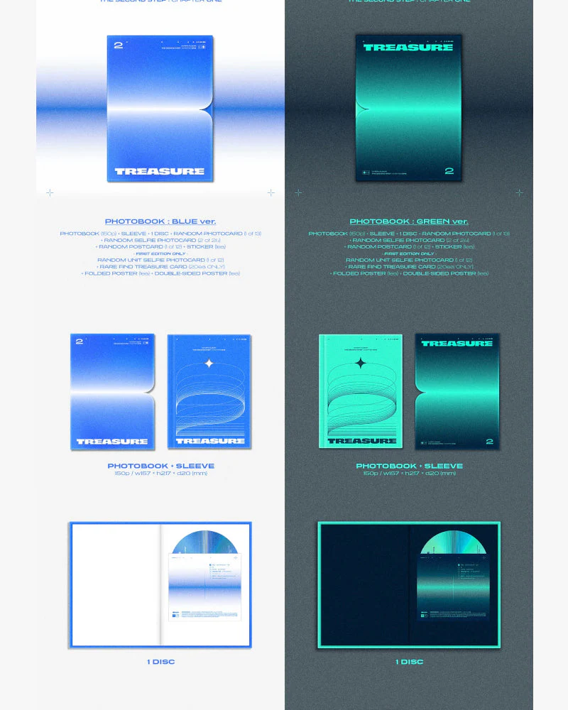 TREASURE - 1ST MINI ALBUM [THE SECOND STEP : CHAPTER ONE] (Photobook Ver.) (2 Versions) - Image 2