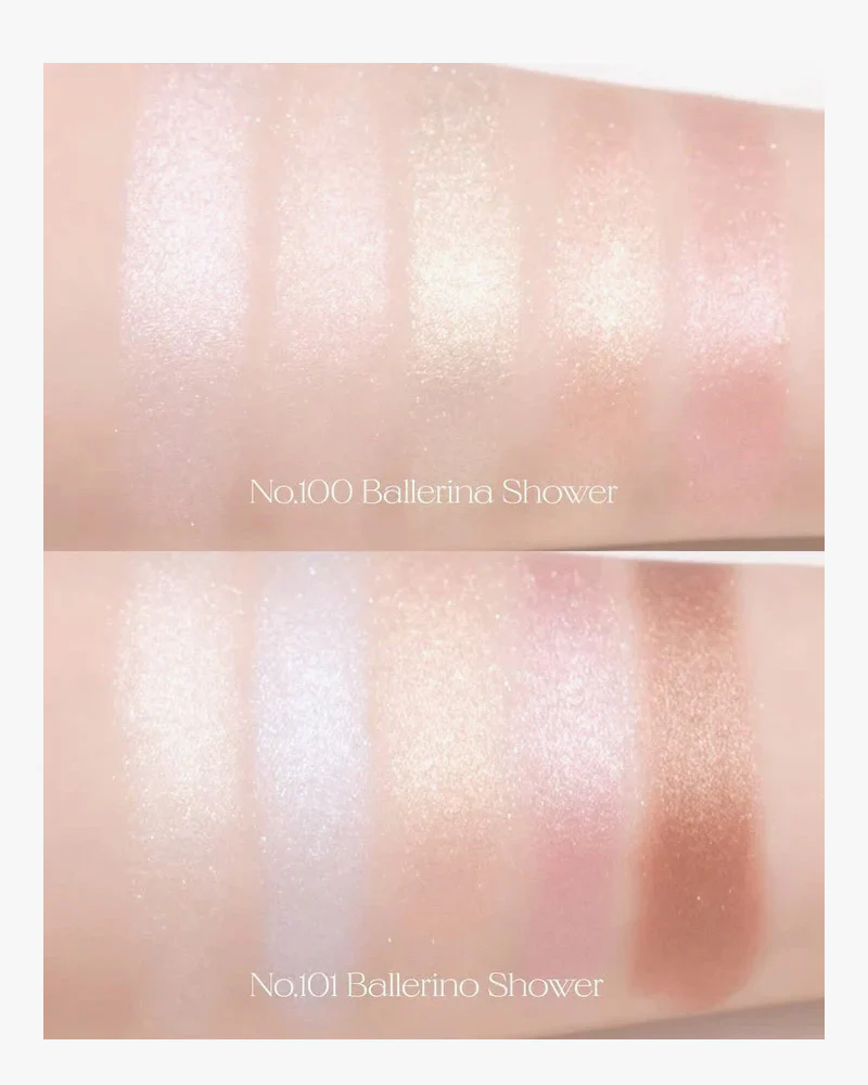 unleashia Mood Shower Face Palette Highlighter Version - Image 3