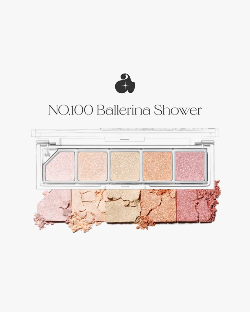 unleashia Mood Shower Face Palette Highlighter Version - Image 5