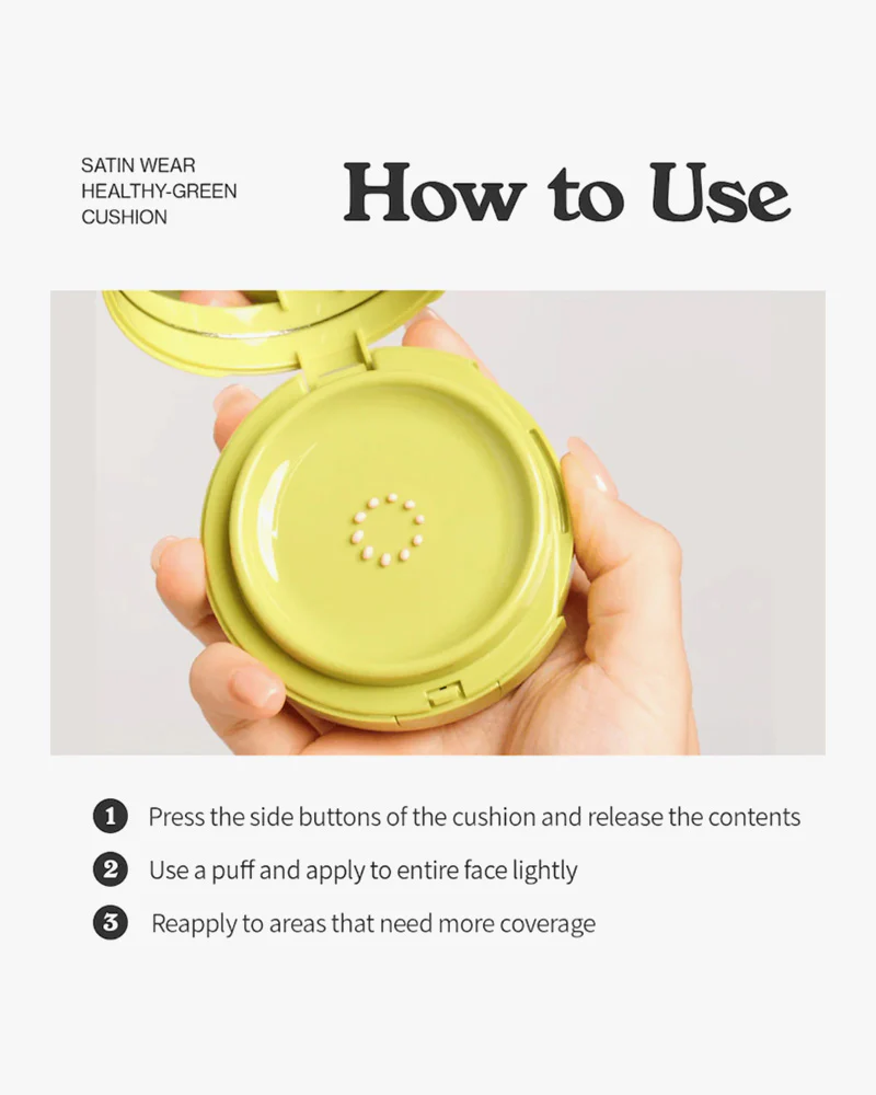 unleashia Satin Wear Healthy-Green Cushion CASE - Image 4